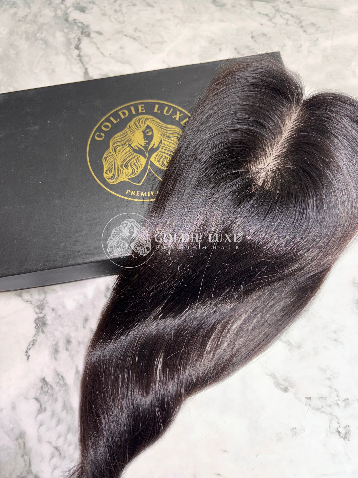 2x3 Mini Scalp Topper | Hair Topper For Crown Thinning | Natural Straight