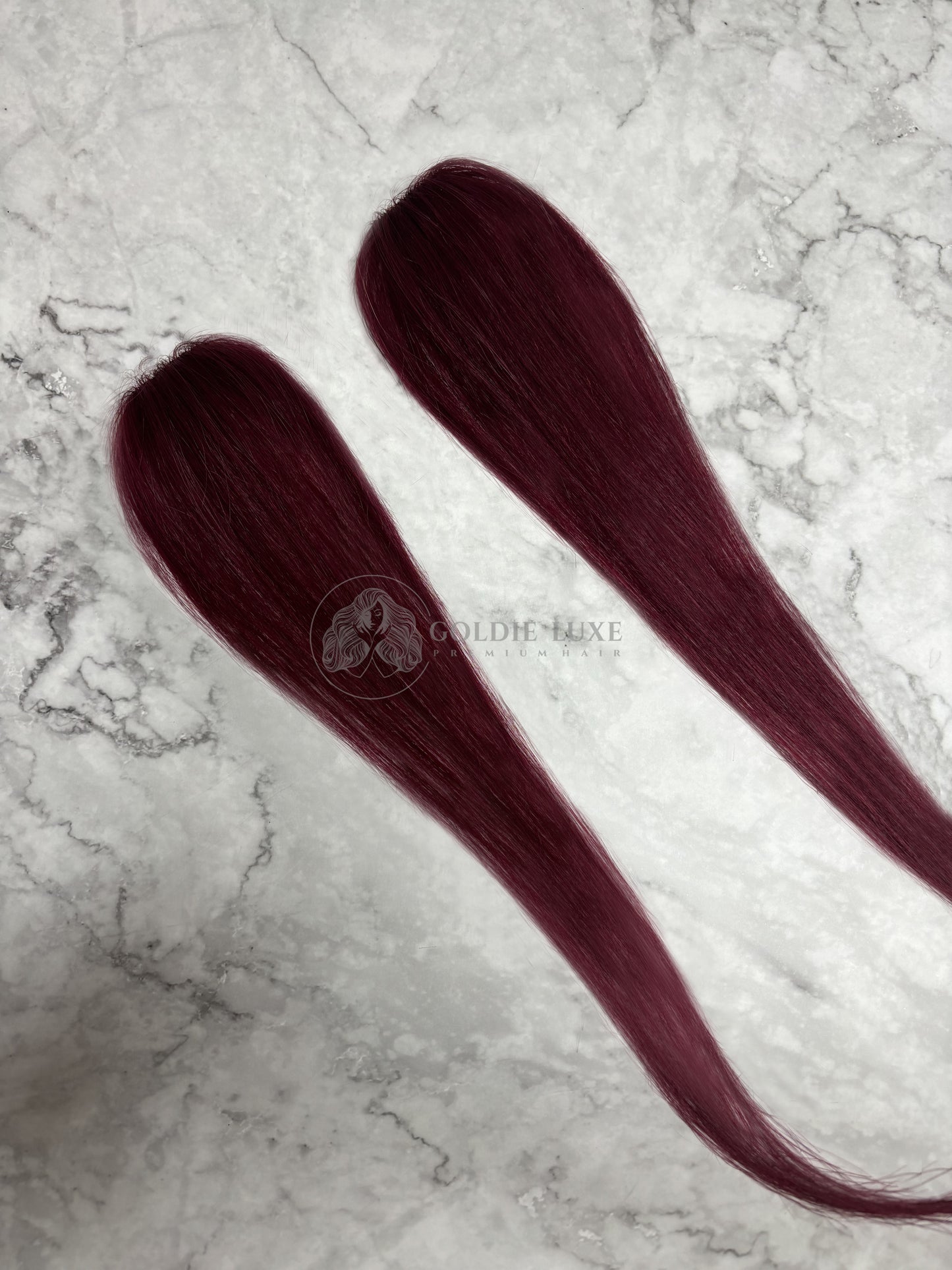 Coloured Clip-in Hair Streaks | Red | Set of 2