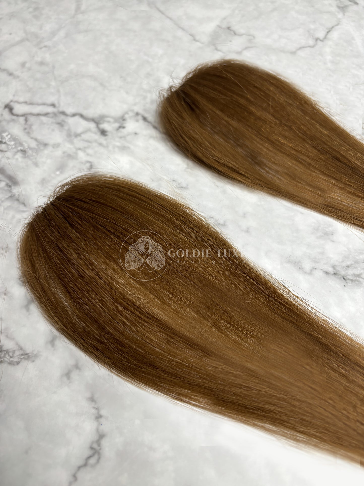 Coloured Clip-in Hair Streaks | Caramel Blonde | Set of 2