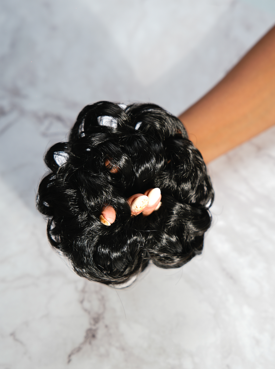 Hair Scrunchie Bun | Quick & Easy Messy Bun
