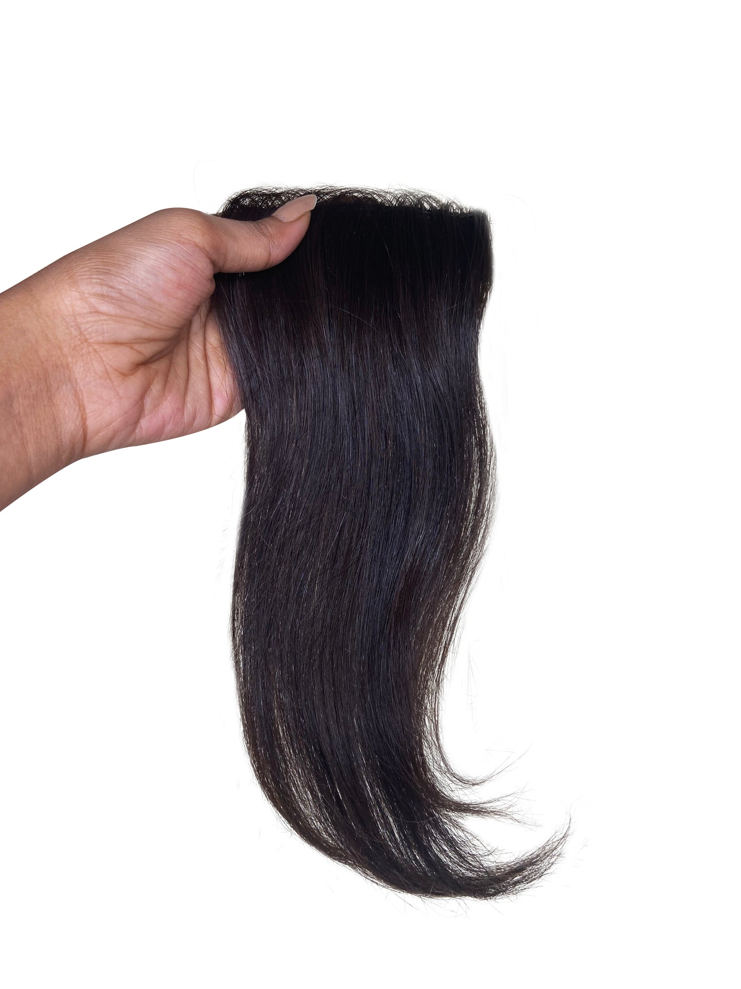 Invisible Side Patch | 2-Clip Hair Extension | Seamless Hair Strand | 3 Inches Wide Coverage |