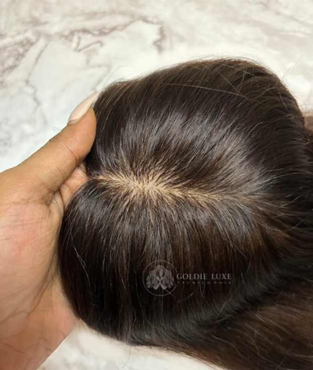 5x5 Silk Base Hair Topper | Wide Scalp Coverage | Thinning Hair