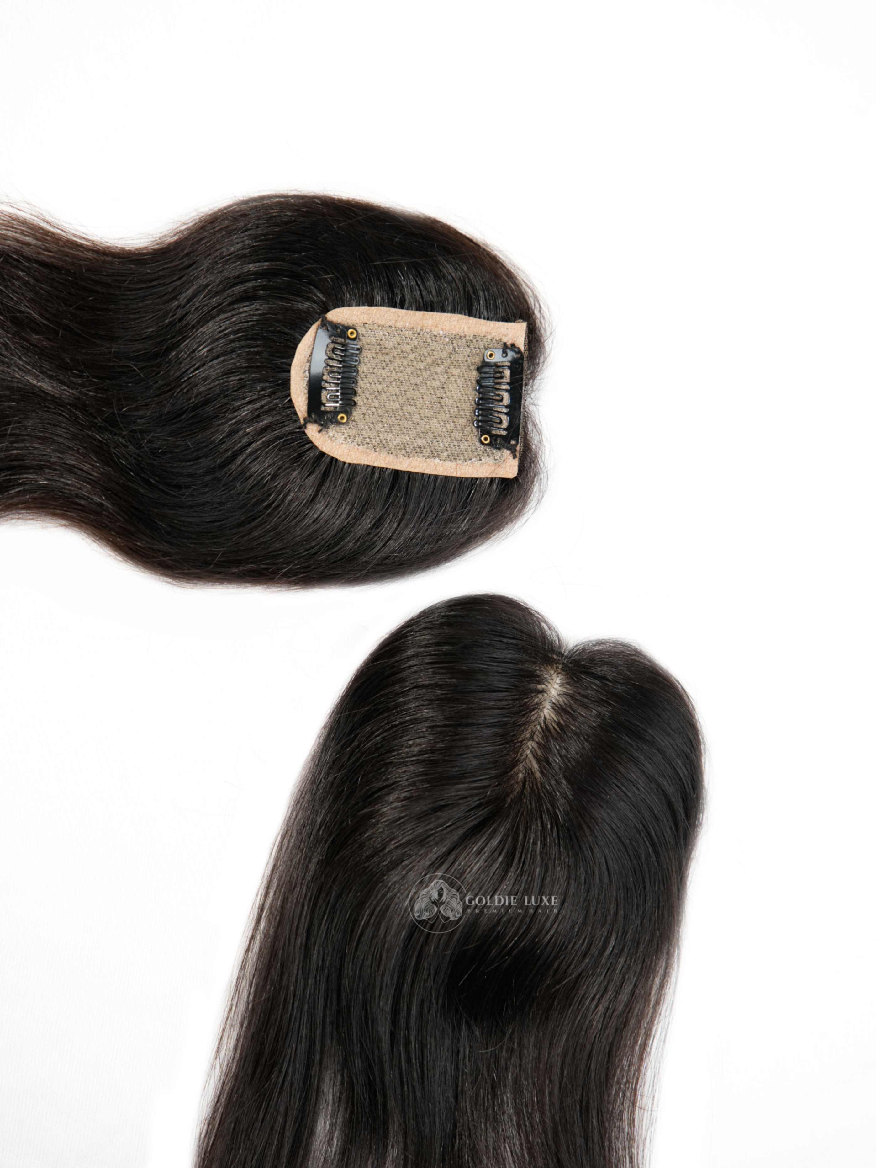 2x3 Silk Base Mini Topper | For Thinning Hair & Bald Spots | Realistic Scalp
