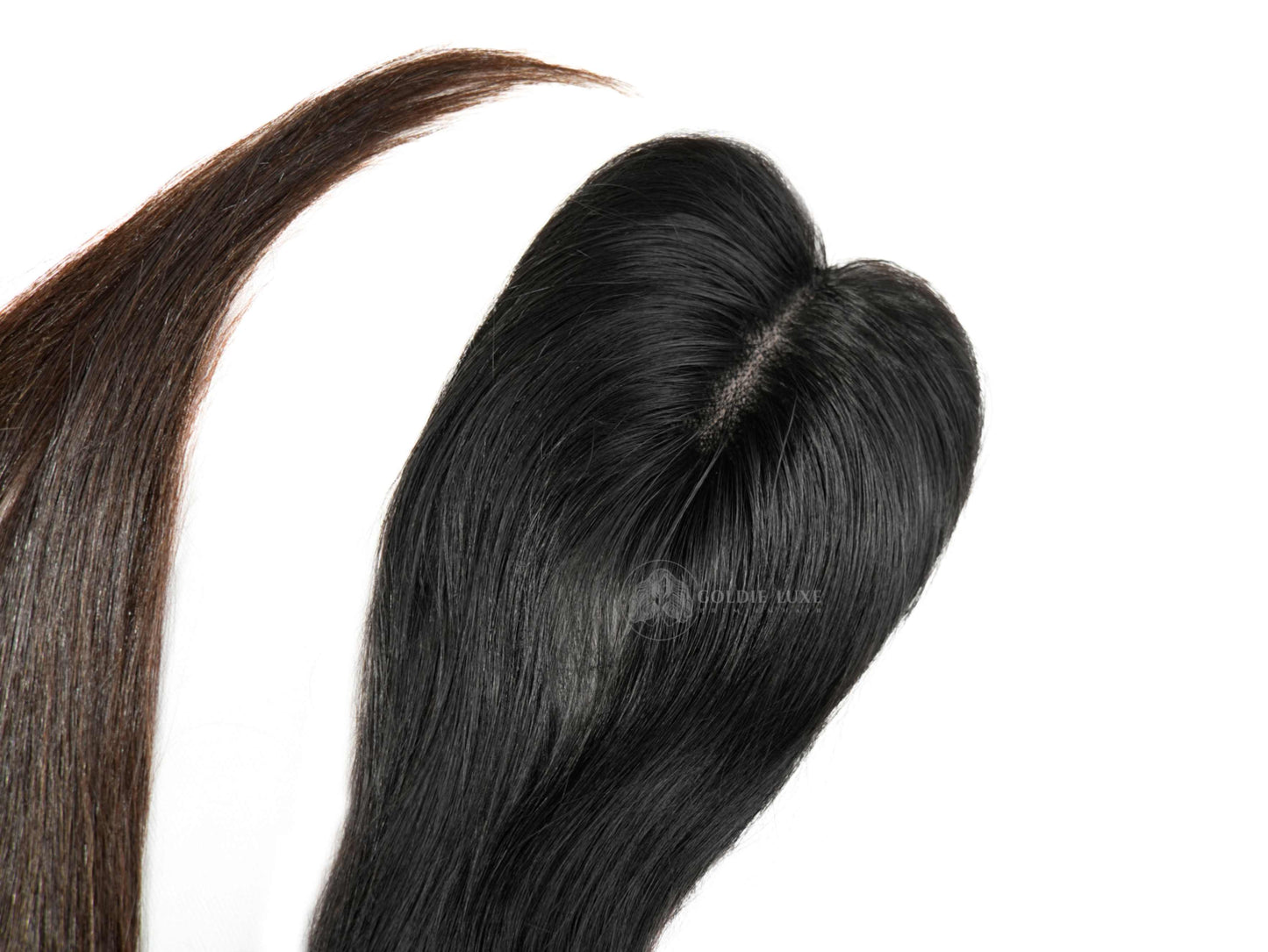 2x3 Mini Scalp Topper | Hair Topper For Crown Thinning | Natural Straight