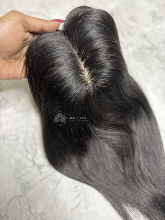 3X5 Silk Base Hair Topper | For Crown Thinning | Hide Bald Spots