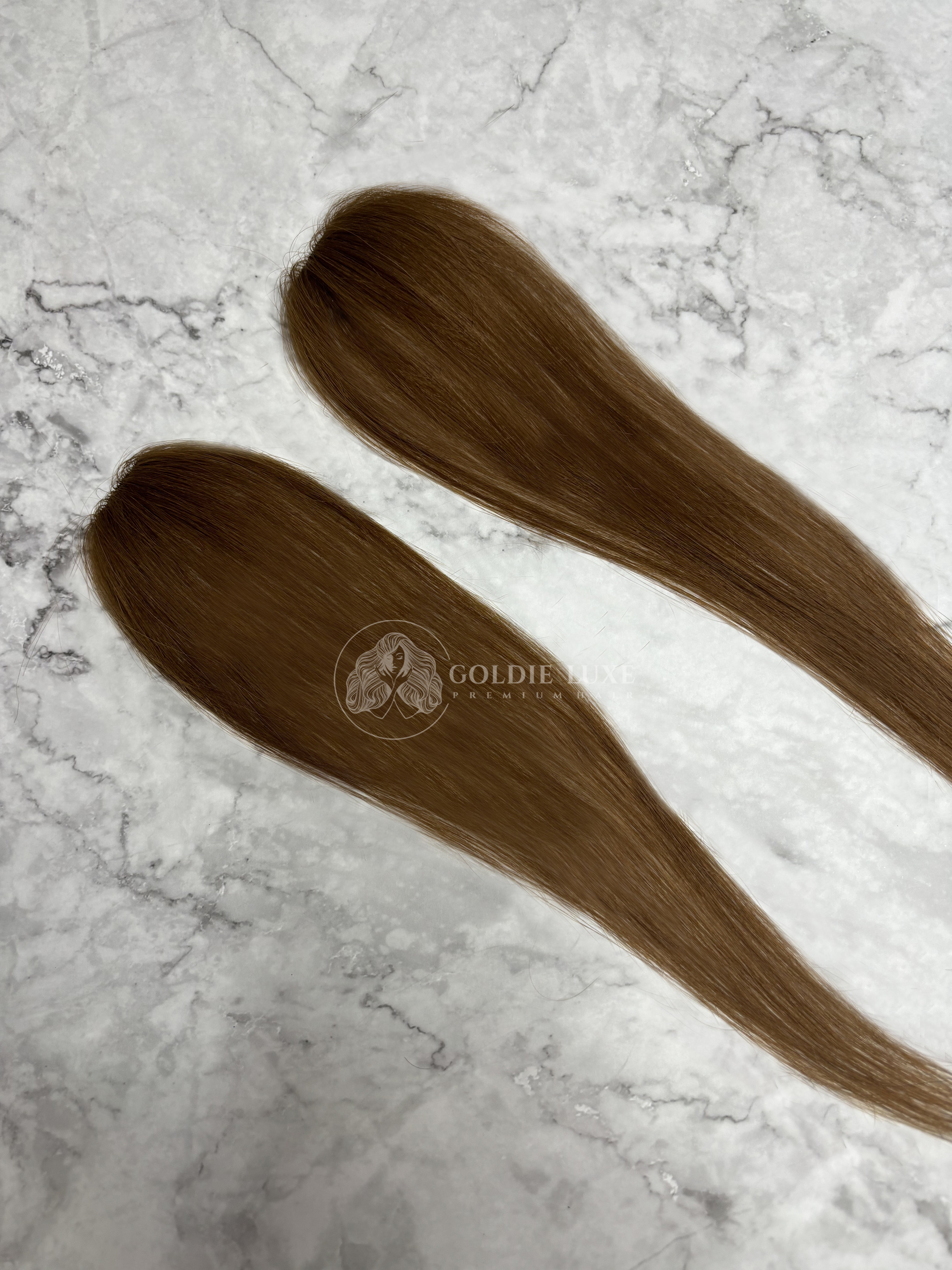 Coloured Clip-in Hair Streaks | Caramel Blonde | Set of 2