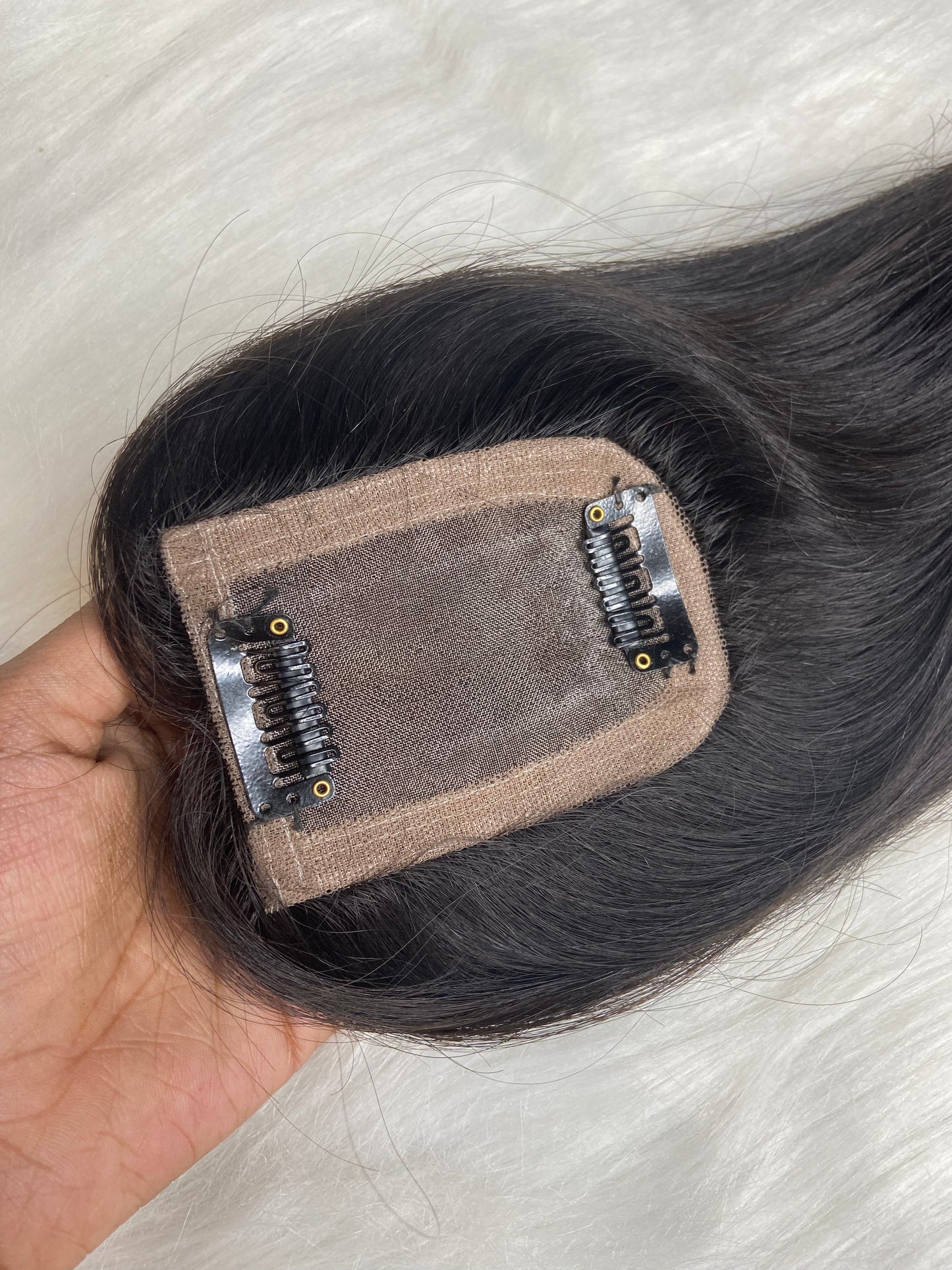 2x3 Mini Scalp Topper | Hair Topper For Crown Thinning | Natural Straight