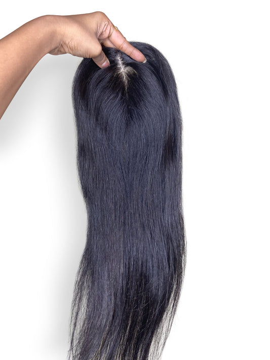 4x4 Silk Base Hair Topper | For Crown Thinning | Long Length