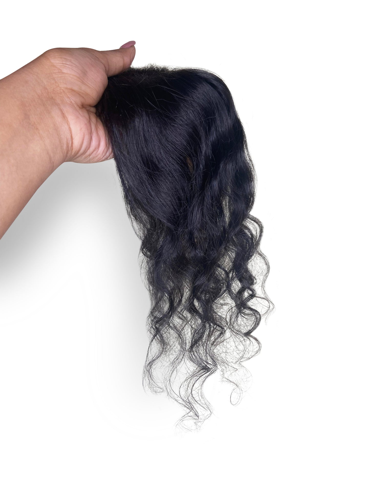 2x3 Lace Base | Hair Topper For Crown Thinning | Wavy/Curly Texture