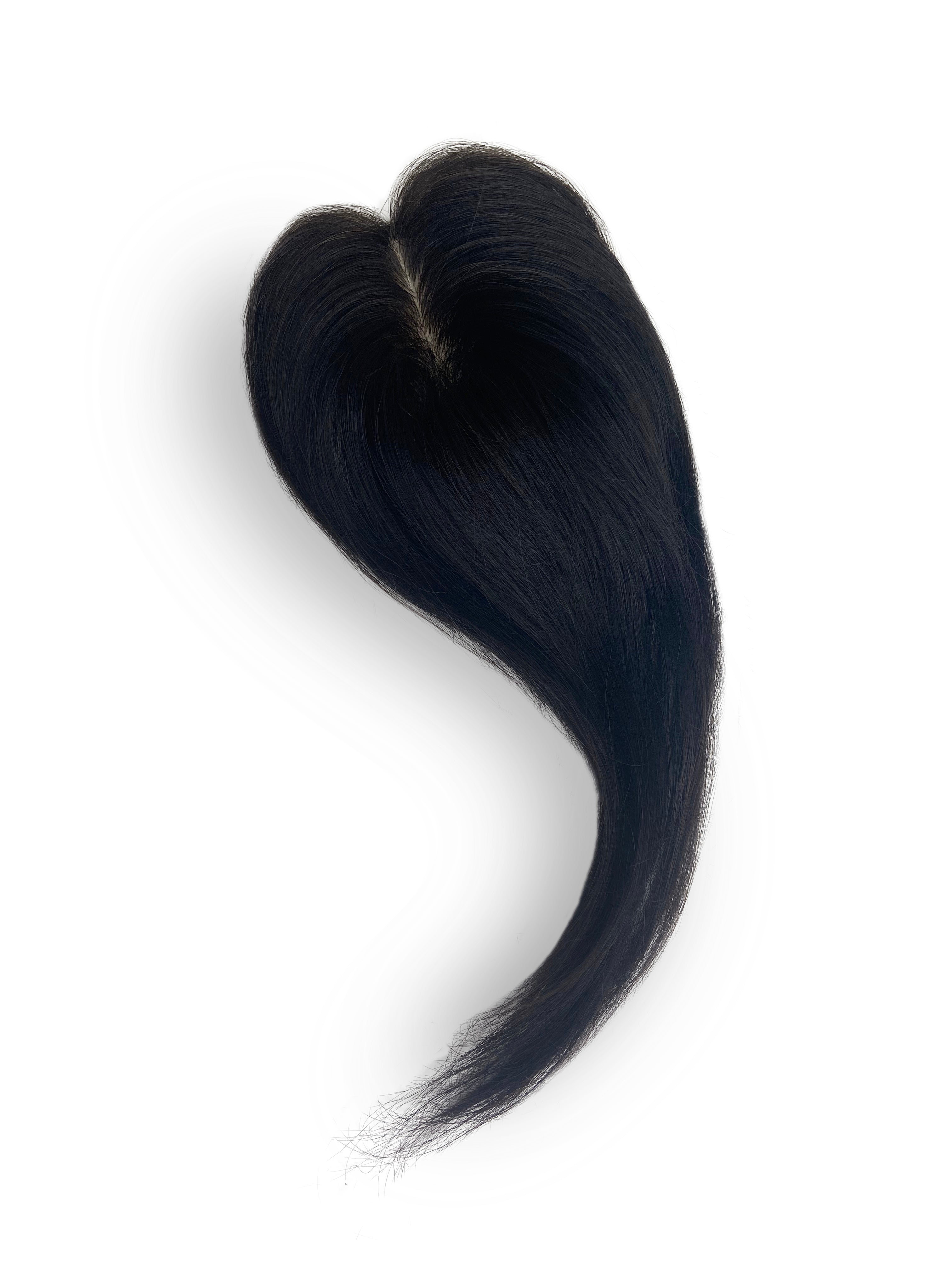 2x3 Silk Base Mini Topper | For Thinning Hair & Bald Spots | Realistic Scalp