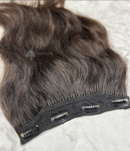 Ear-to-ear Back Hair Extension | 4-clips Hair Volumizer