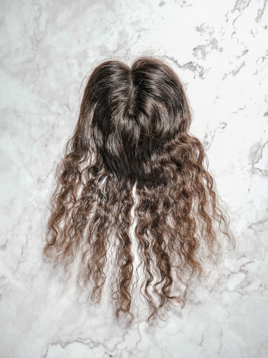 2x3 Lace Base | Hair Topper For Crown Thinning | Wavy/Curly Texture